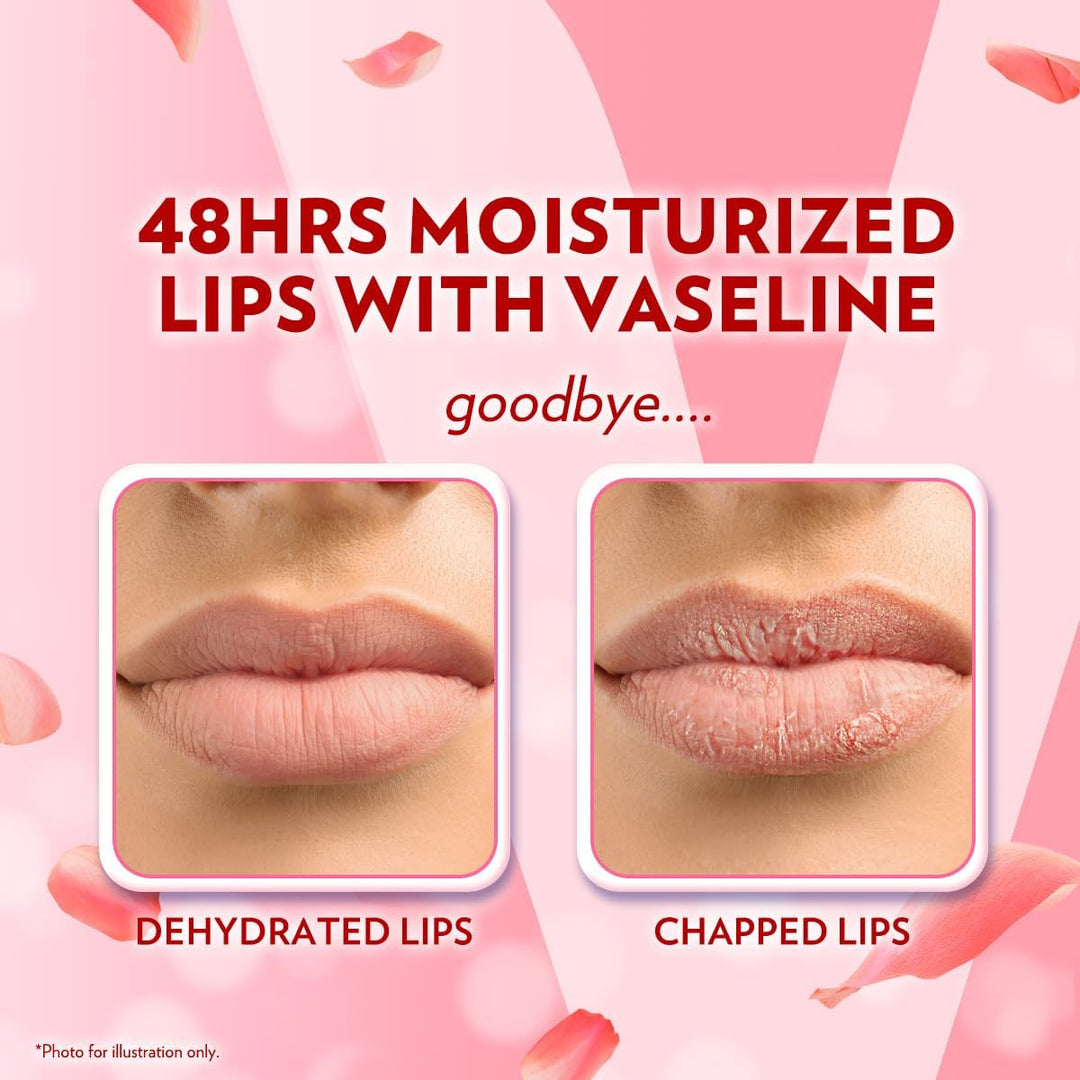 Vaseline Lip Therapy Rosy Lips Lip Balm With Pure Jelly & Light Rose Tint For Soft & Pink Lips| Nourishes & Protects Lips| Non-greasy Lip