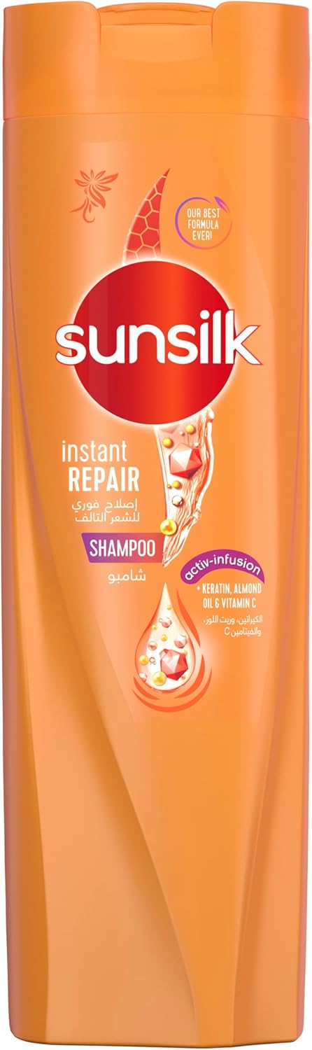 SUNSILK Shampoo, Almond Oil & Vitamin C, 400ml