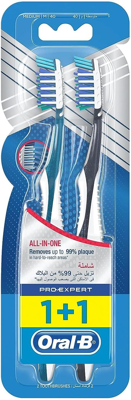Oral-B Pro-Expert All-in-One Medium Manual Toothbrush (1+1)