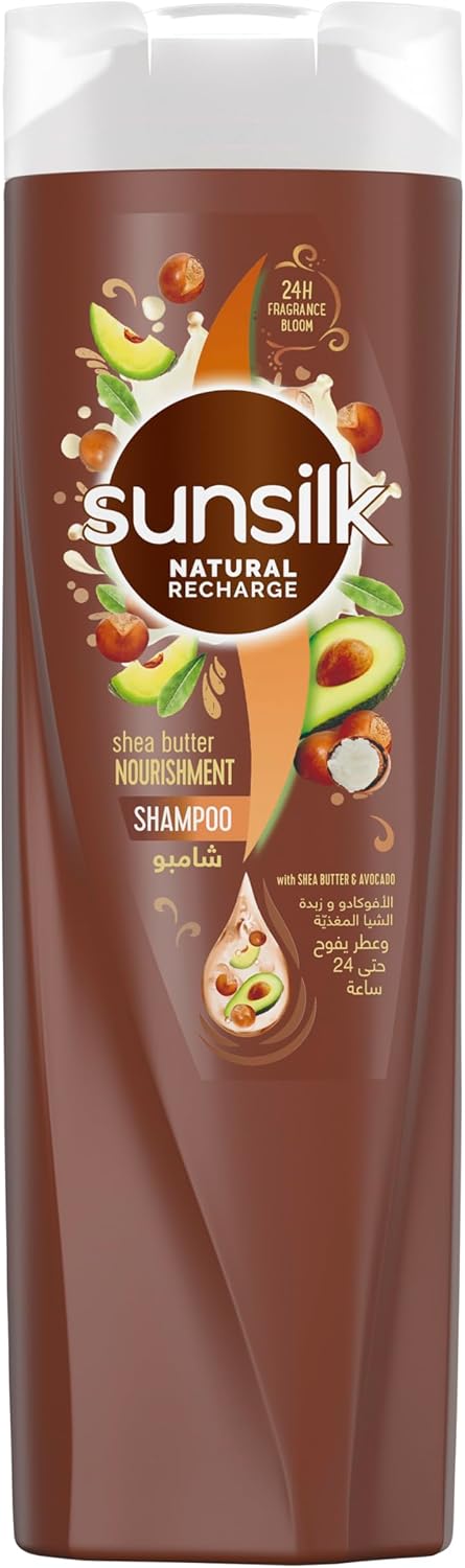 SUNSILK Naturals Shampoo, For Dry Hair, Shea Butter Nourishment, 400ml