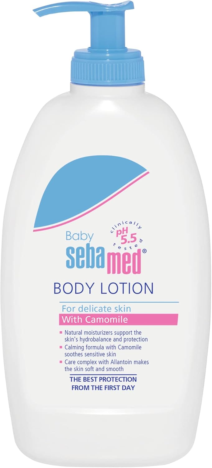 Sebamed Body Lotion 400mL for Gentle Baby Skin Care, Deep Moisturizing with Pleasant Fragrance, 0+ Months