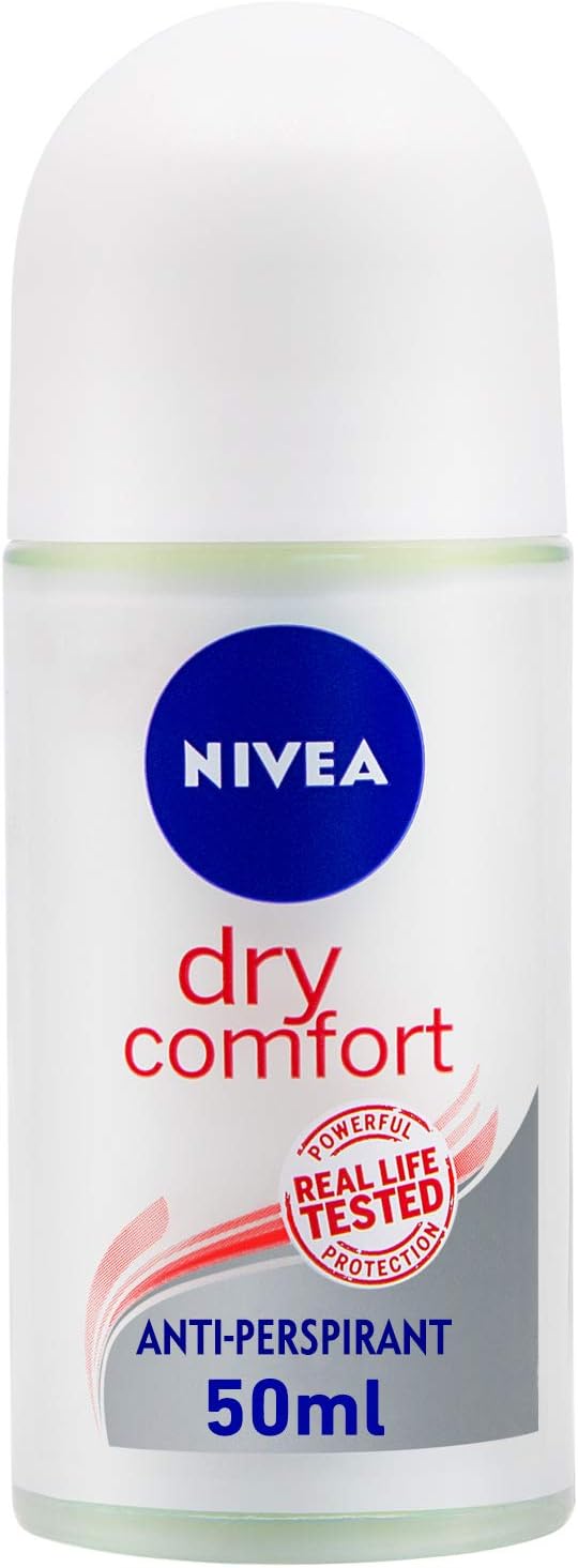 Nivea Antiperspirant Roll-on for Women, Dry Comfort Quick Dry, 50ml