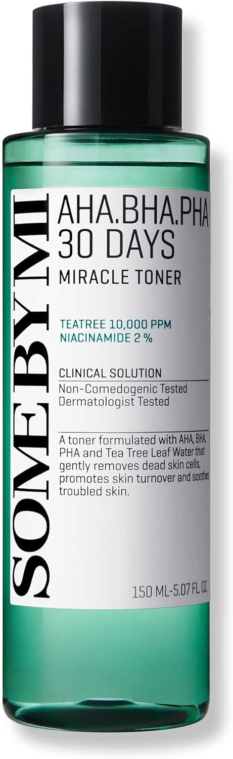 Some By Mi AHA-BHA-PHA 30 Days Miracle Face Toner | 150ml | For Exfoliating, Moisturizing, Rejuvenating Face