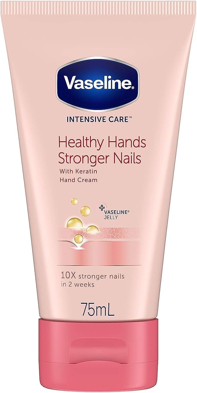 Vaseline Intensive Care Healthy Hands Stronger Nails with Keratin Hand Cream 75ml