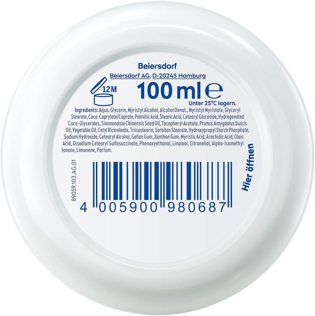 Nivea Soft Moisturizing Cream Face Body Hands 100ml