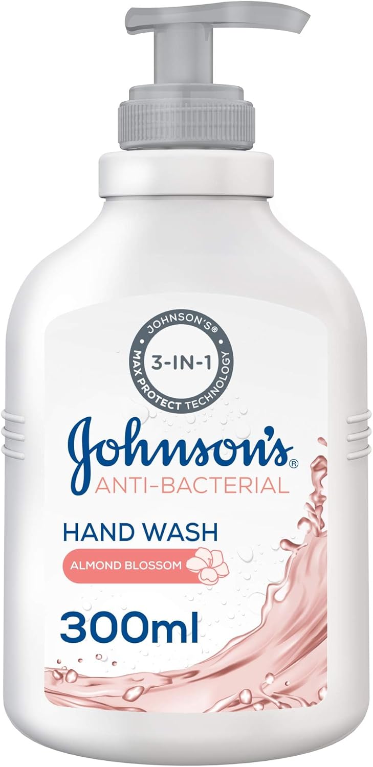 Johnson's Liquid Hand Wash, Anti-Bacterial, Almond Blossom