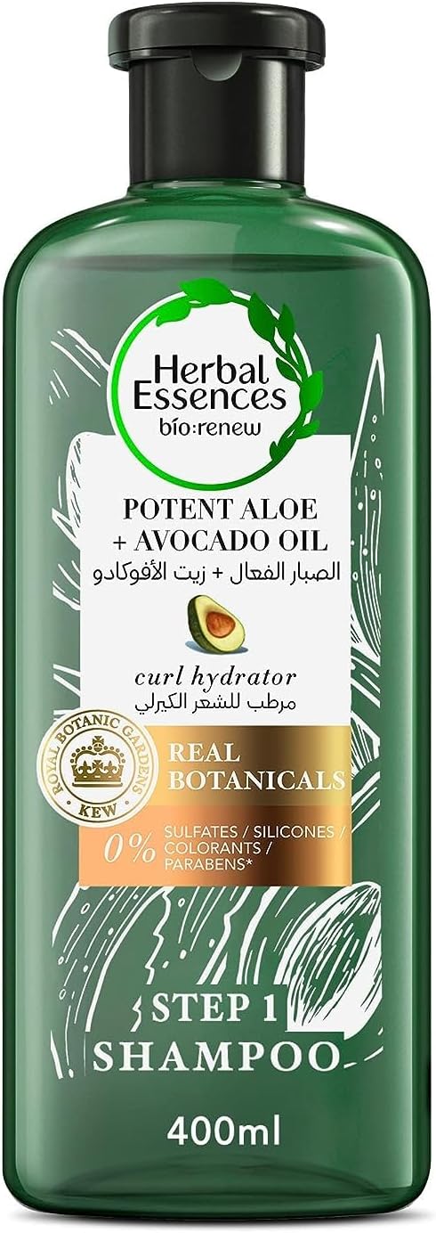 Herbal Essences Sulfate Free Potent Aloe + Avocado Oil Hair Shampoo, 400ml
