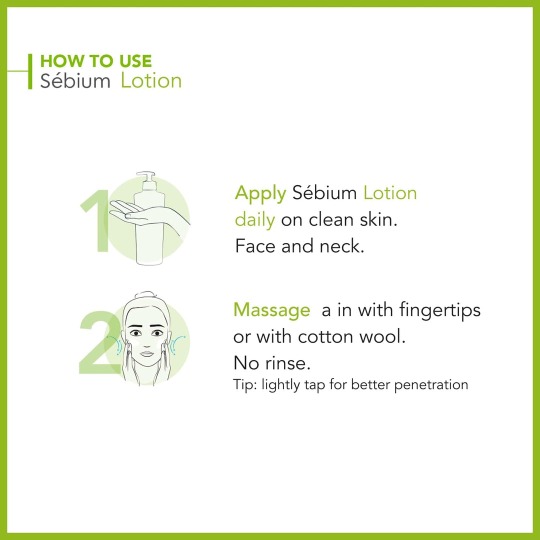 Sebium Lotion Rebalancing Water Oil for Combination to Oily Skin, 200ml