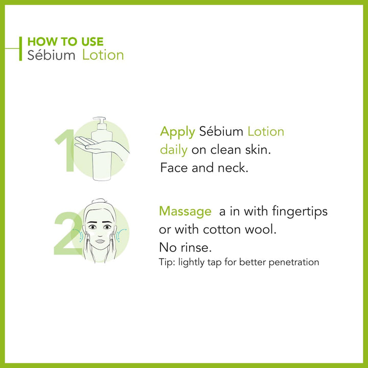 Sebium Lotion Rebalancing Water Oil for Combination to Oily Skin, 200ml