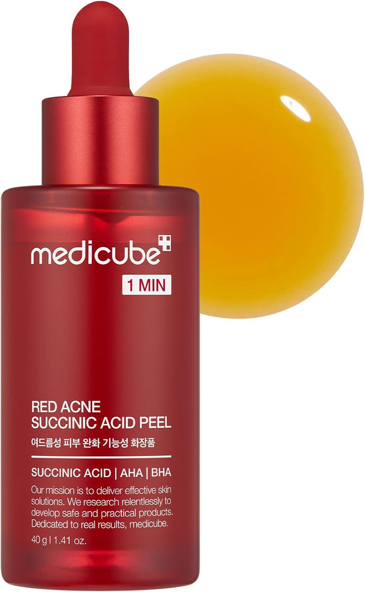 medicube 21% Acid Wash-off Exfoliant (AHA+BHA+Succinic Acid), Wash-off Resurfacing Serum, Best for bumpy, breakout-prone skin, Korean Skincare (1.41fl.oz.)