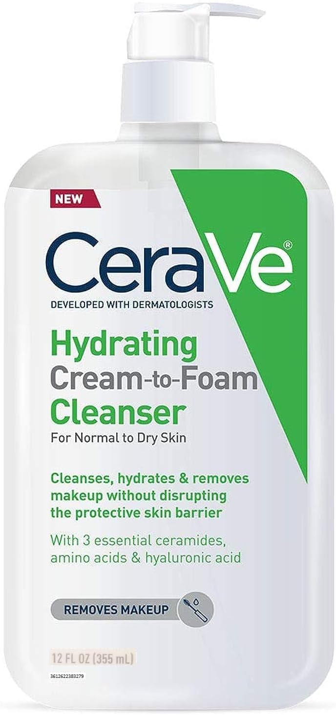 CeraVe Hydrating Cleanser Cream-To-Foam 19oz Pump