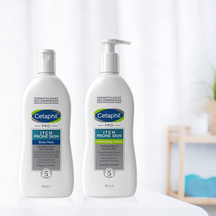 CetaPhil PRO Body Wash, 295ml, For Itch Prone & Eczema Prone Skin, With Niacinamide & Shea Butter, Vegan Friendly
