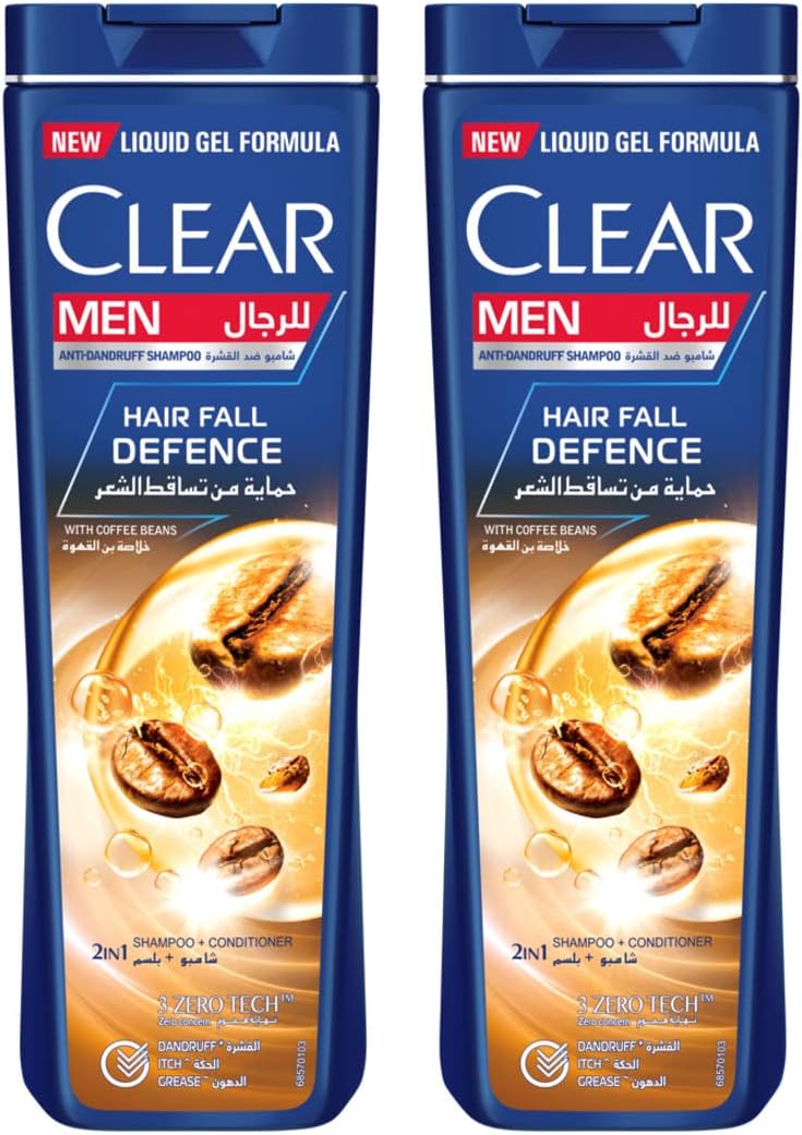 Clear Men Anti-Dandruff Shampoo Hairfall Defence, 400 ml, Pack Of 2