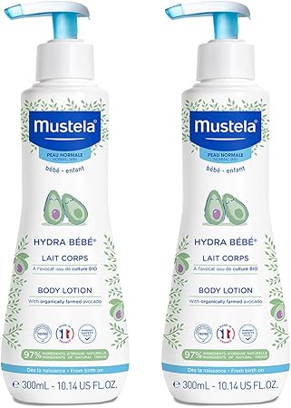 Mustela, Hydra Bebe Body Lotion with Avocado, 300 ml, Pack of 2