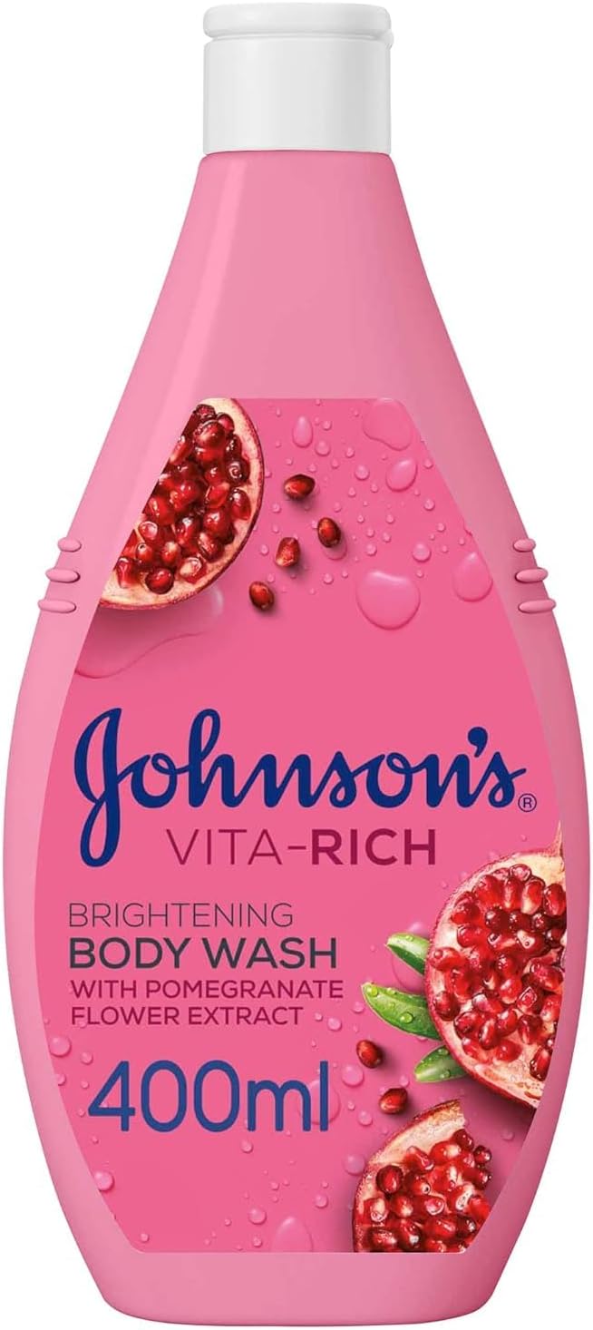 Johnson's Body Wash - Vita-Rich, Brightening Pomegranate Flower, 400ml