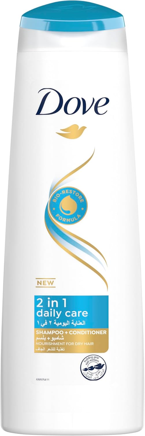 DOVE Shampoo and Conditioner 2 in 1, for dry hair, 400ml