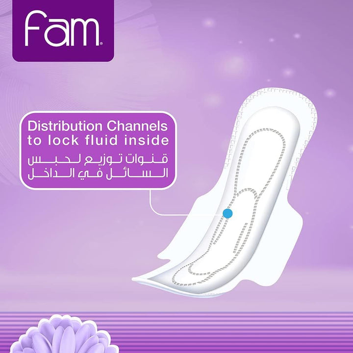 Fam Natural Cotton Feel Classic with Wings 30 Pads