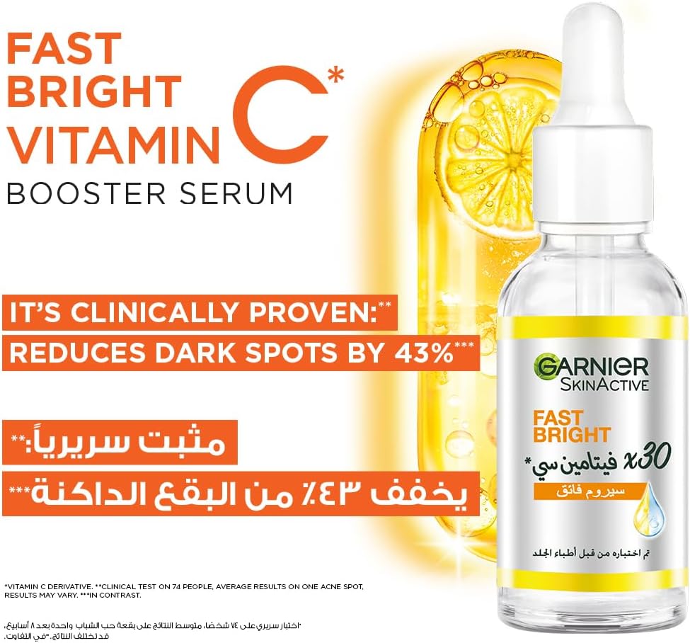 Garnier Fast Bright SkinActive Booster Serum 30ML