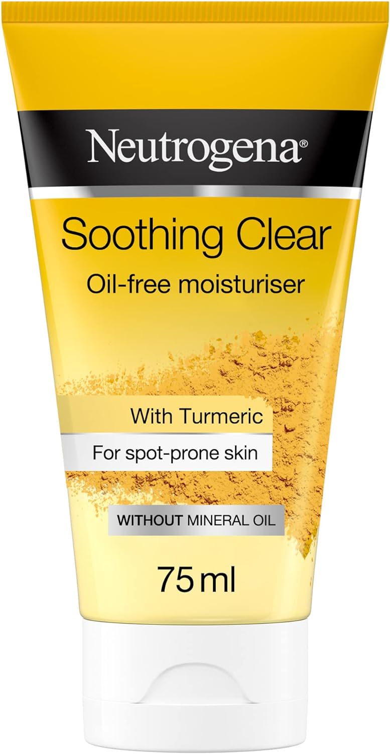 Neutrogena, Soothing Clear Oil-Free Moisturiser, Hydrates & Calms Stressed Skin, 75ml