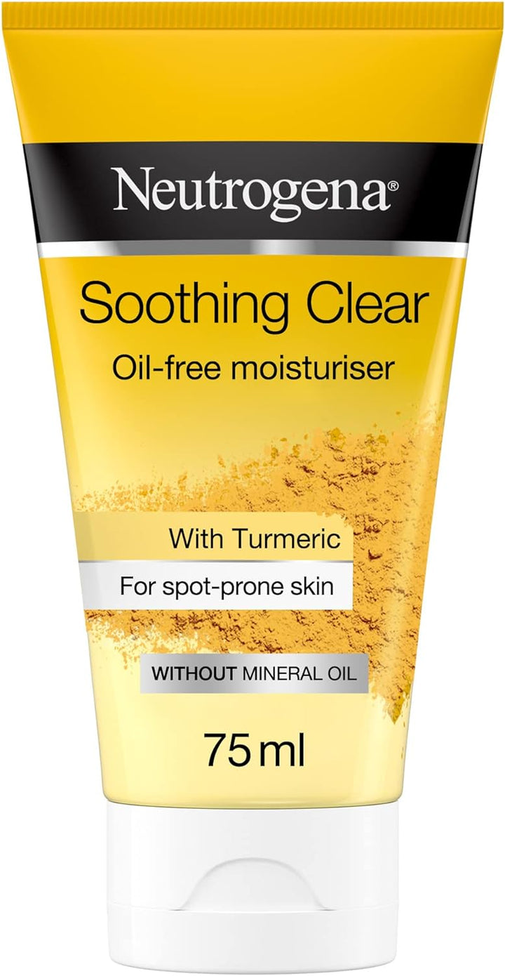 Neutrogena, Soothing Clear Oil-Free Moisturiser, Hydrates & Calms Stressed Skin, 75ml