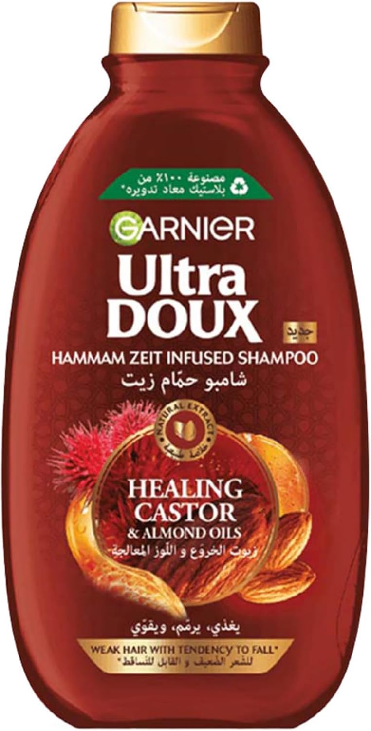 Ultra Doux Castor & Almond Oils Strengthening Shampoo, 600 ml