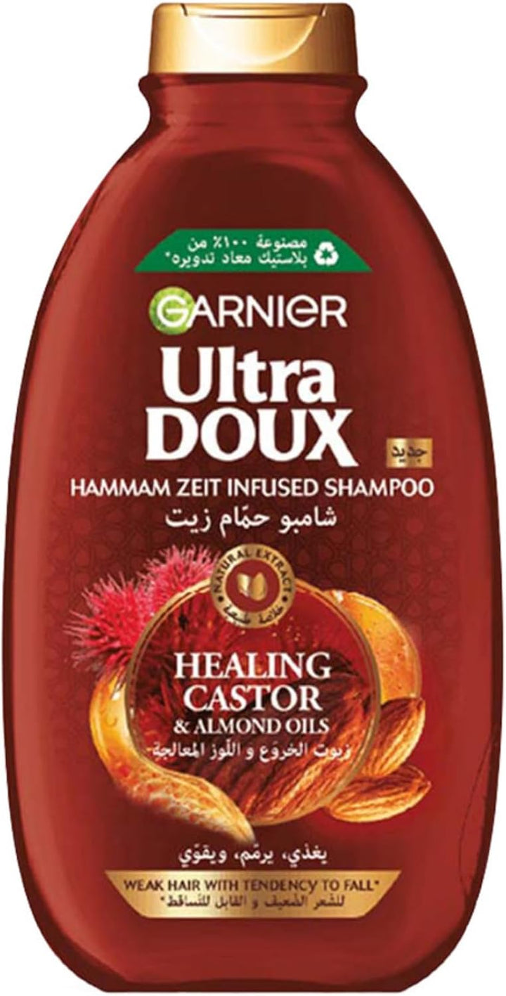 Ultra Doux Castor & Almond Oils Strengthening Shampoo, 600 ml
