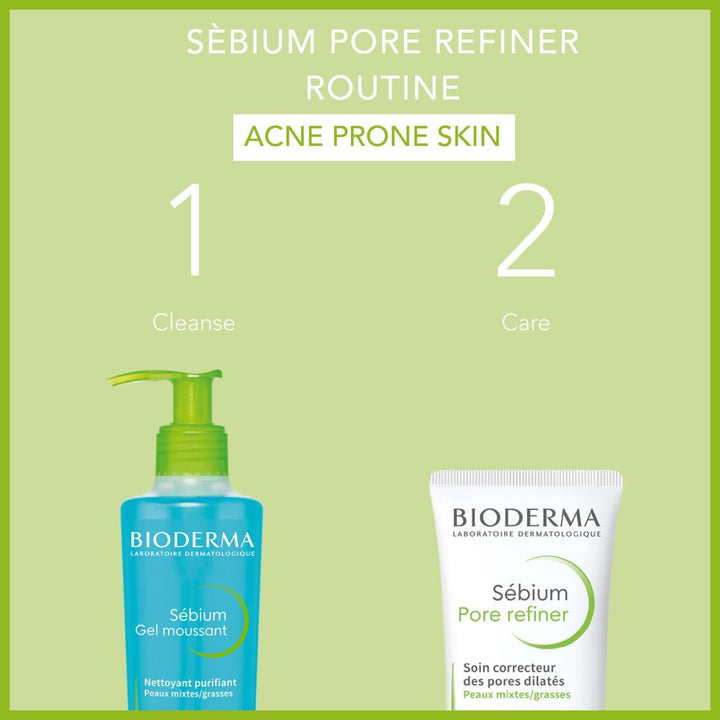 Sebium Pore Refiner Corrective Care Cream For Combination To Oily Skin 30ml White 0.16 Ounce