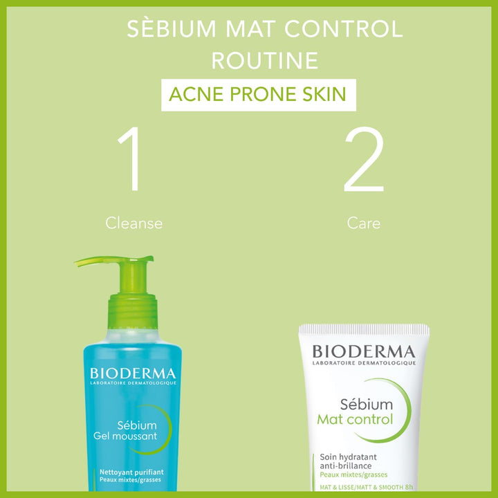 Sebium Mat Control Shine-Control Mattifying Moisturiser For Combination To Oily Skin, 30Ml, Default, 1 Fl Oz (