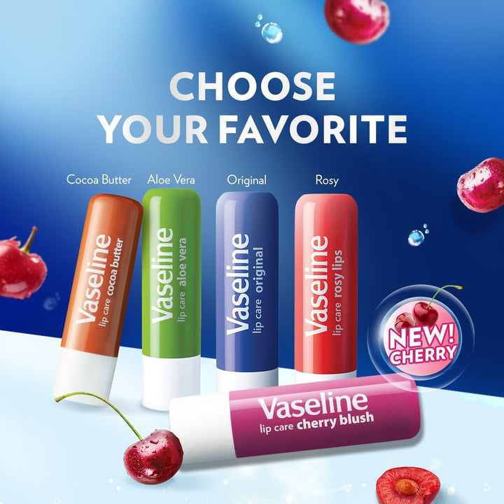 Vaseline Lip Therapy Cocoa Butter Lip Balm With Pure Jelly| Cocoa Butter & Shea Butter For Soft & Glowing Lips| Nourishes &