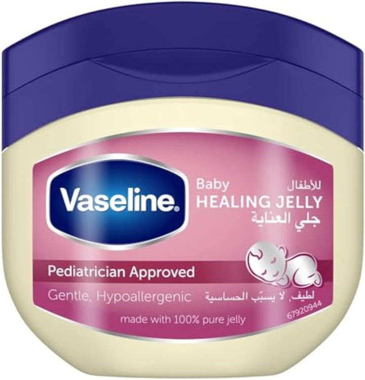 Vaseline 100% Pure Petroleum Jelly Soothing and Protective Baby Skin Care Hypoallergenic and Gentle on Skin, 450ml