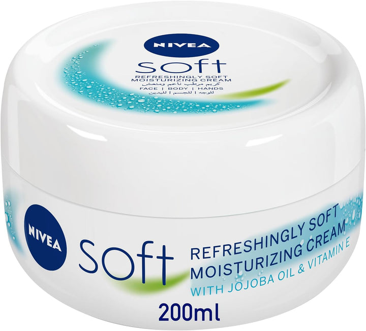 NIVEA Moisturizing Cream, Soft Refreshing, Jar 200ml