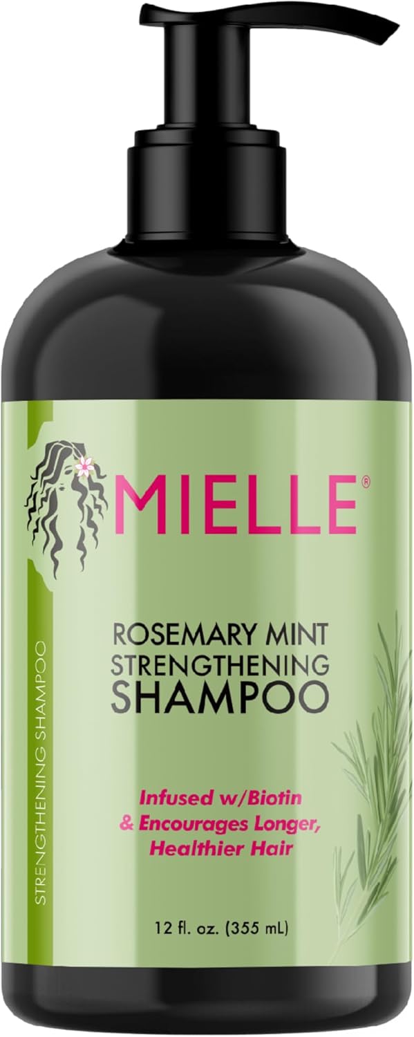 Mielle Organics Rosemary Mint Strengthening Shampoo, 12 Ounces