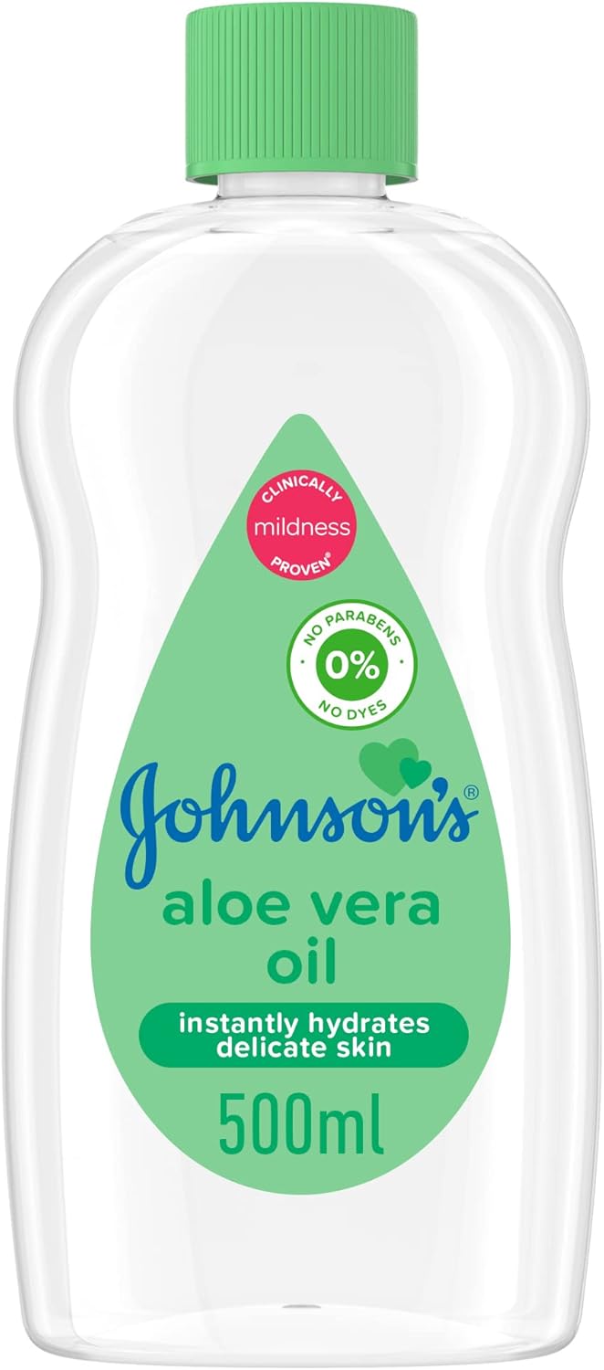 Johnson's Moisturising Oil, Aloe Vera, 500ml