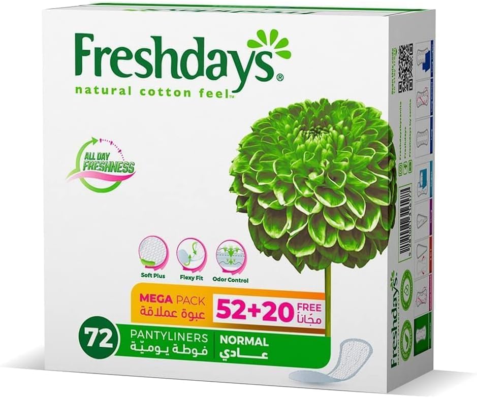 Freshdays Daily Liners Normal 72 Pads