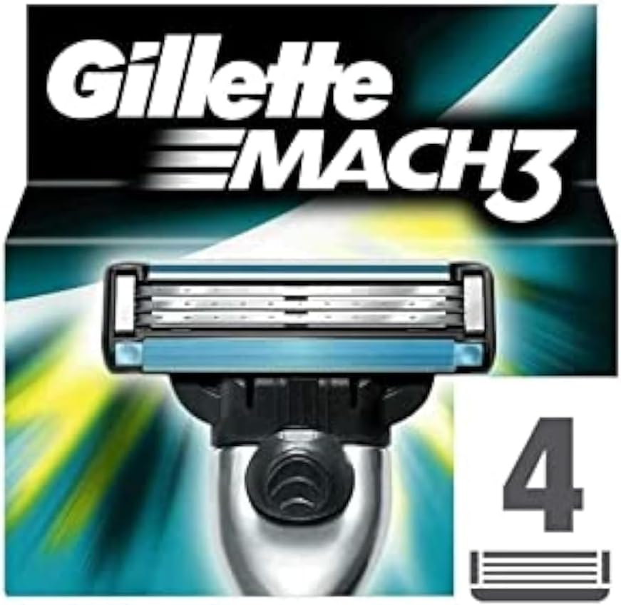 Gillette Mach3 Men's Razor Blade Refills, 4 / 5 / 8 Count