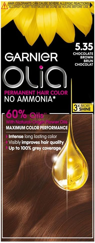 Garnier Olia Hair Color, 5.35 Chocolate Brown