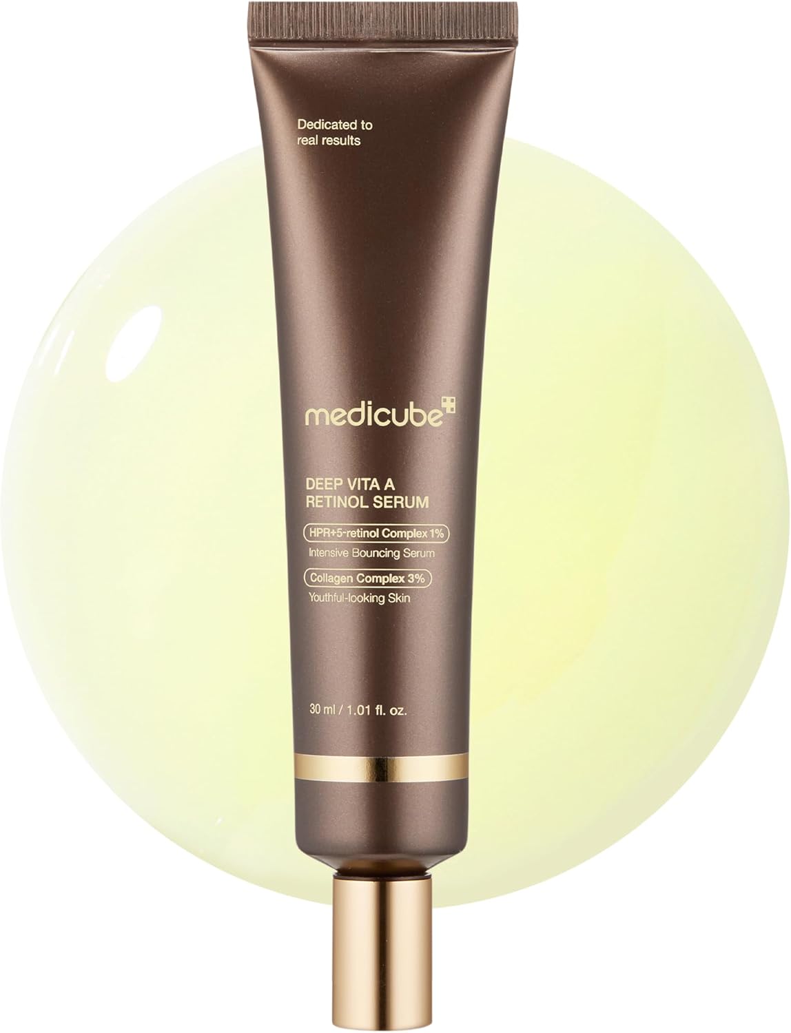 medicube Deep Reviving Bakuchiol Retinol Facial Serum - Anti-Aging 4th Gen Retinol & Bakuchiol - Targets Fine Lines, Uneven Skin Tone, Blemish Scars - Korean Skin Care, Low Irritant, 1.01 fl oz