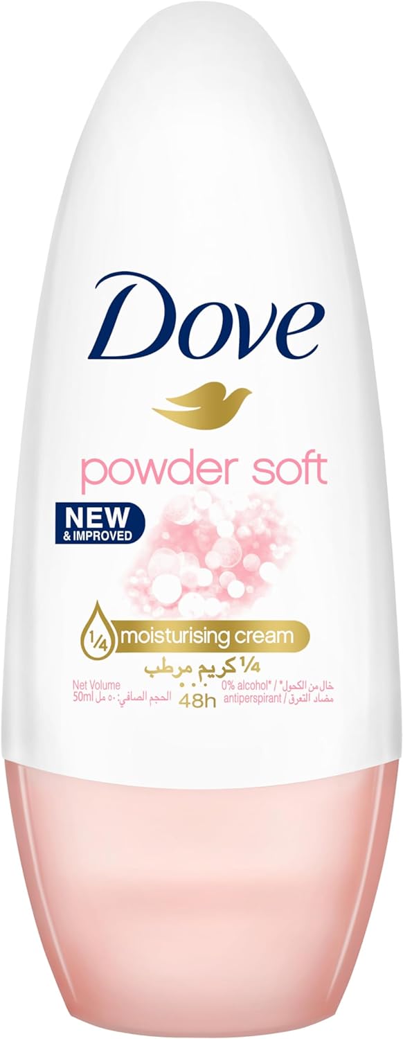 Dove Antiperspirant Deodorant Roll-On, Powder Soft 50ml