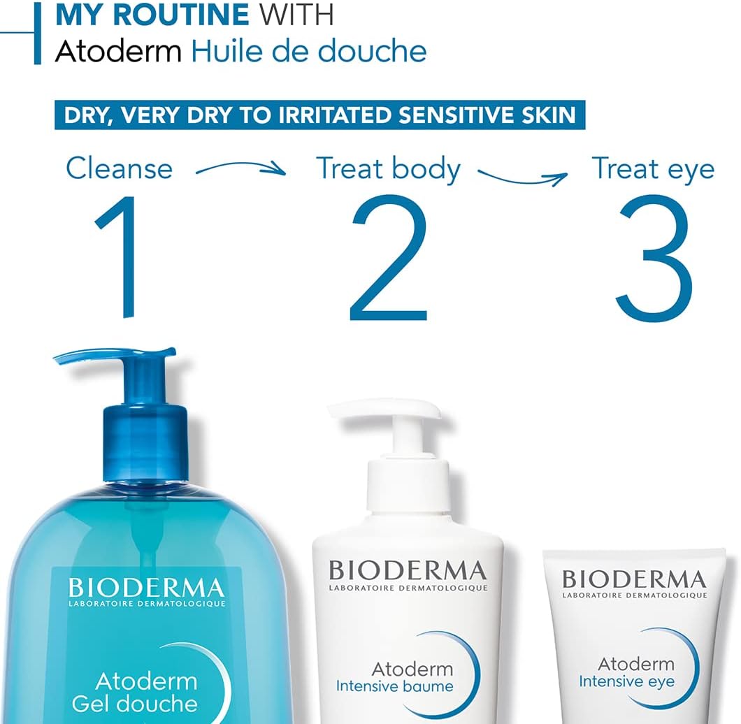 Bioderma Atoderm Shower Gel, Ultra-Gentle & Soap-Free, 1L