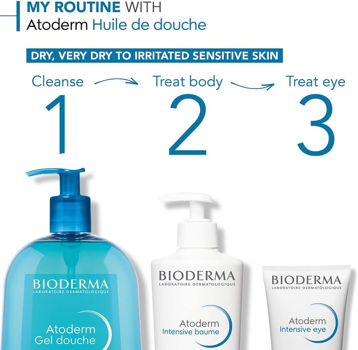 Bioderma Atoderm Shower Gel, Ultra-Gentle & Soap-Free, 1L