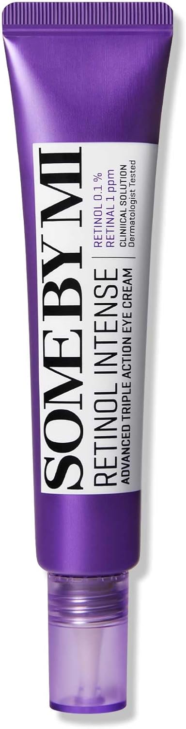 Some By Mi Retinol Intense Advanced Triple Action Eye Cream | 30ml | Mild Overnight Korean Anti-Aging Eye Cream | for Dark Circles & Fine Lines | Ideal for Retinol Beginners