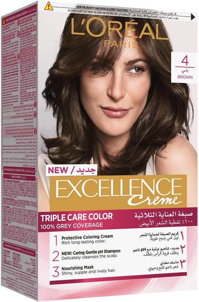 L’Oréal Paris Excellence Crème Permanent Hair Color, 1.0 Black