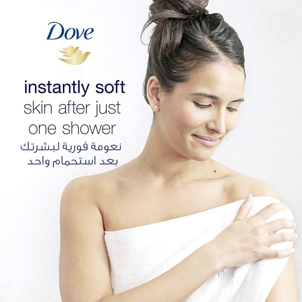 Dove Deeply Nourishing Body Wash, for Instant Moisturising, Original, with No Sulfates or Parabens, 500ml, Pack of 2