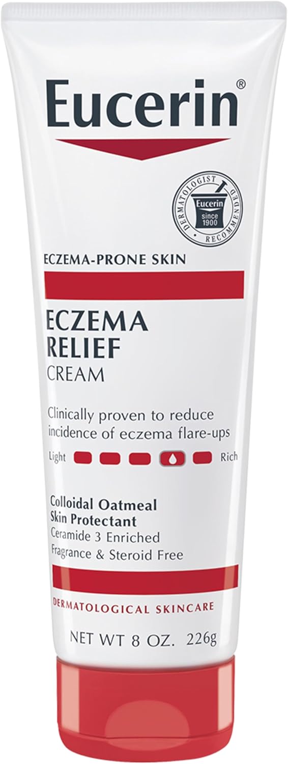 Eucerin Eczema Relief Cream - Full Body Lotion for Eczema-Prone Skin - 8 oz. Tube