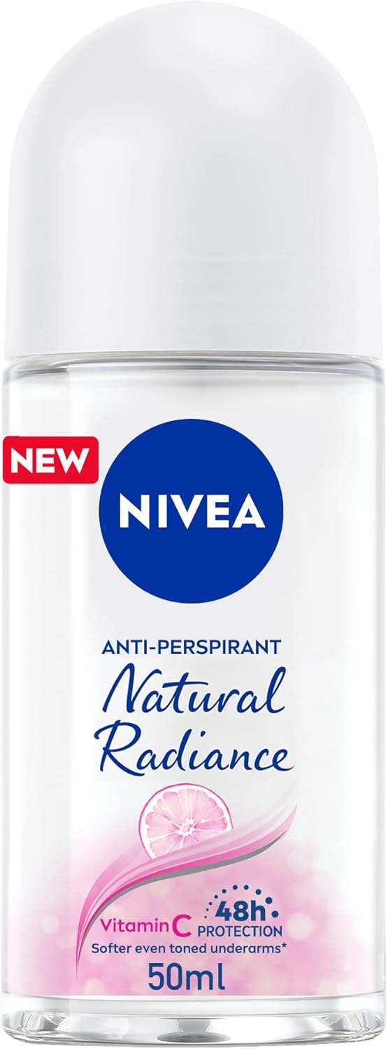 Nivea Antiperspirant Roll-on for Women, 48h Protection, Natural Radiance, 50ml