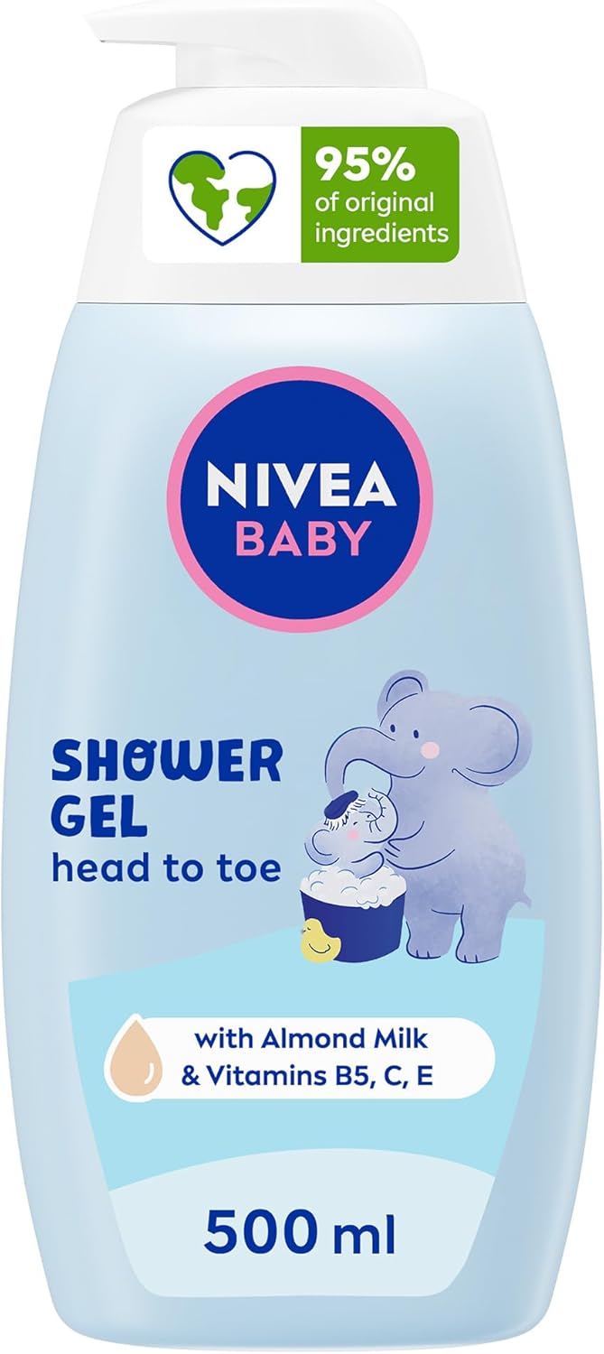 Nivea Bath Shampoo, Head To Toe Calendula Extract, 2x500ml