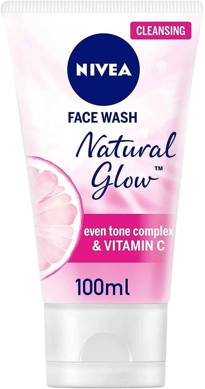 Nivea Face Wash Cleanser, Natural Glow, Even Skin Tone, 100ml