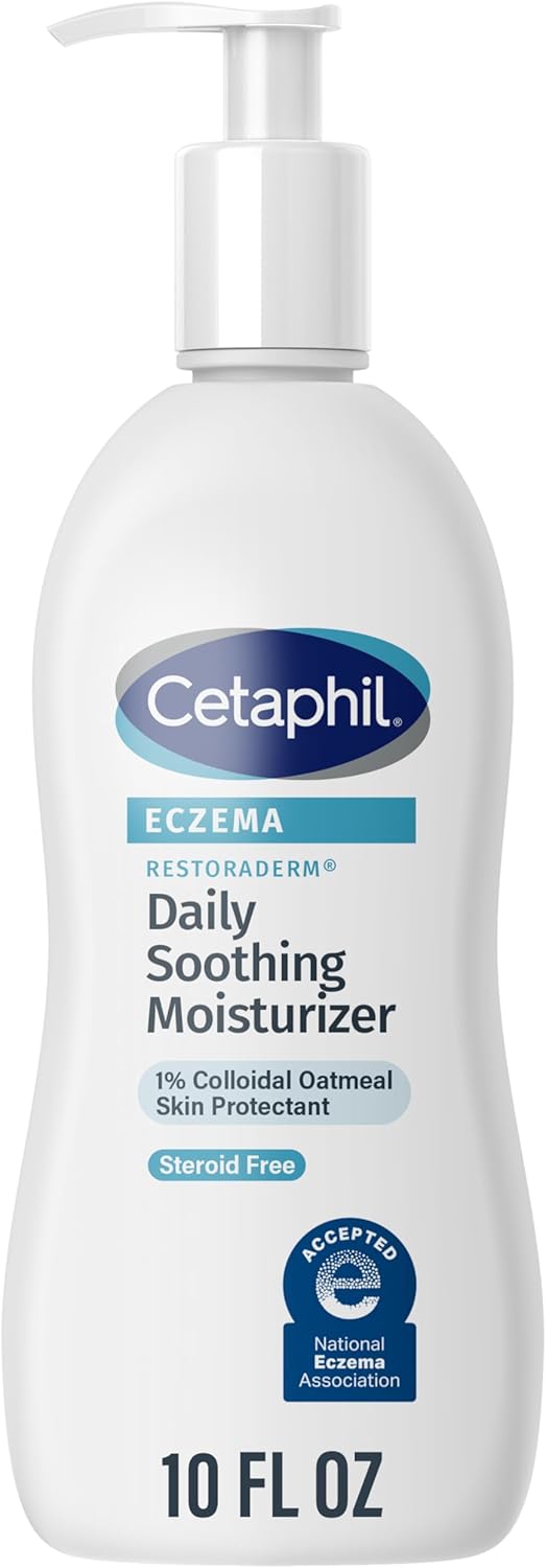 CetaPhil RESTORADERM Soothing Moisturizer, For Eczema Prone Skin, 10 fl oz, For Dry, Itchy, Irritated Skin, 24Hr Hydration, No Added Fragrance,