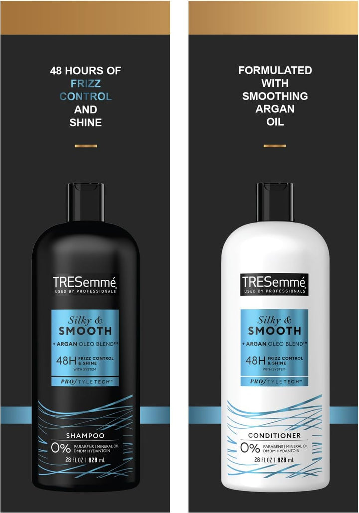 TRESemme Silky & Smooth + Argan Oleo Blend Conditioner 828ml 28 fl oz