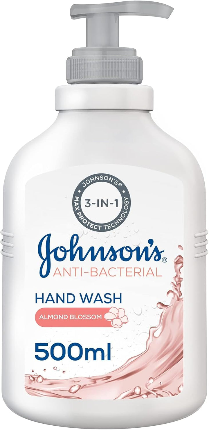 Johnson's Liquid Hand Wash, Anti-Bacterial, Almond Blossom